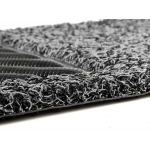 FIAT 500 All Weather Floor Mats and Cargo Mat (set of 5) - Custom Rubber Woven Carpet - Black and Grey by SILA Concepts